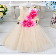 2016 niña vestido floral niños ropa niñas vestidos casuales diseño de moda niños ropa princesa